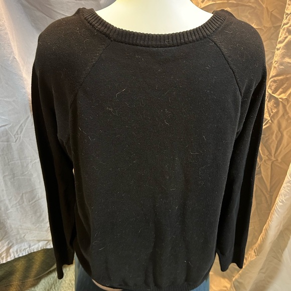 Torrid Black and White Skull Crew Neck Sweater - Picture 4 of 4
